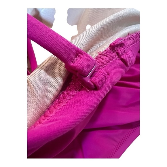 J. CREW Ruched Sweetheart One Piece Swimsuit Radiant Fuchsia Pink 24 /3X NEW - Picture 11 of 16